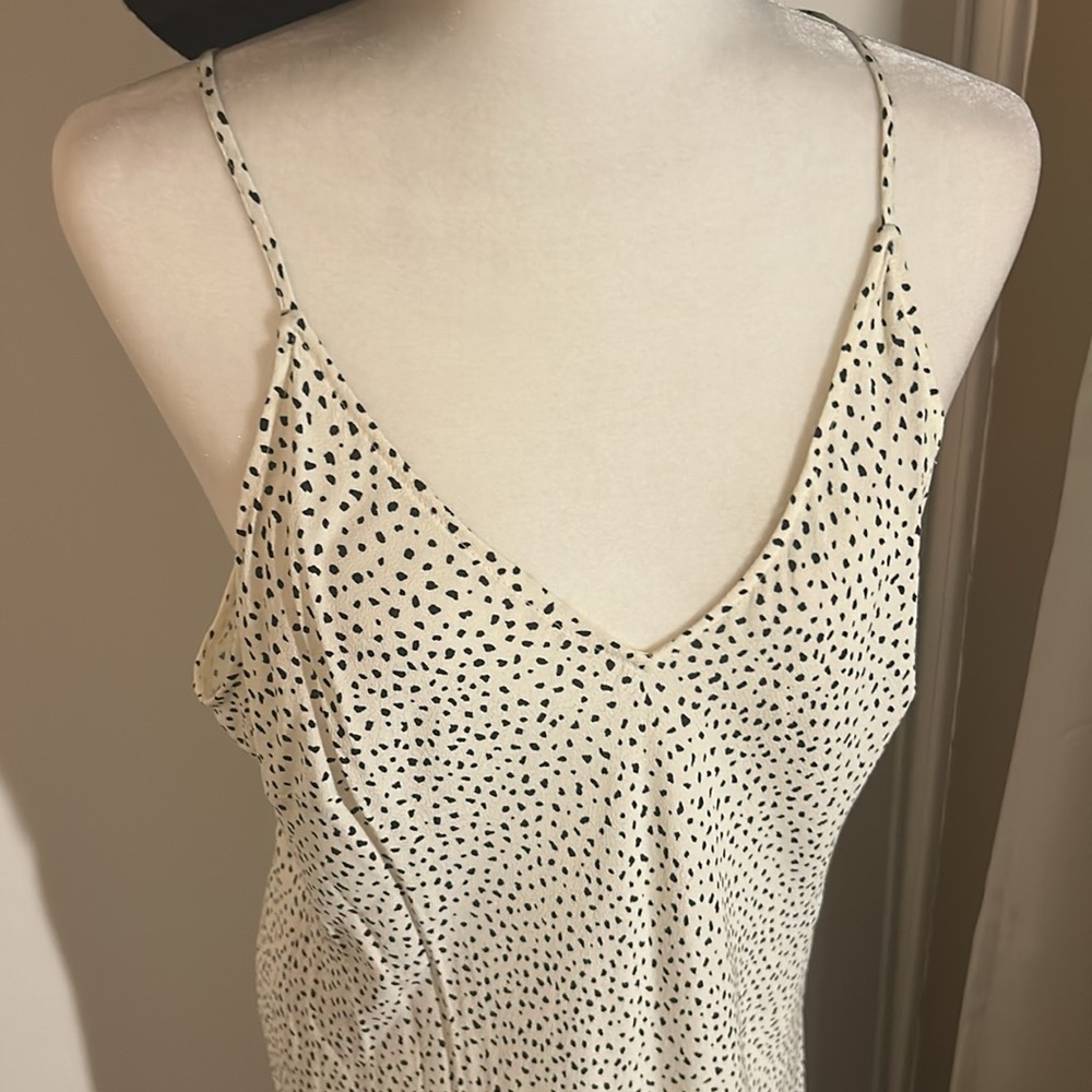 A New Day Cream midi Dress with Black Dots - Picture 2 of 7